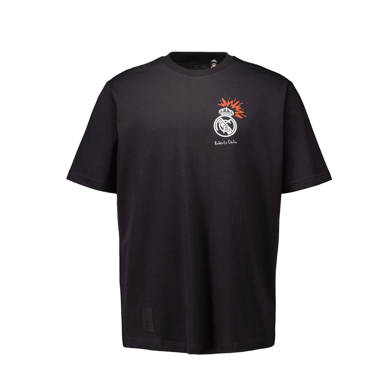Mens T-Shirt Roberto Carlos adidas Magic Moments Black